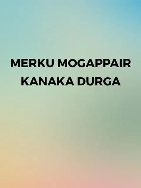 Merku Mogappair Kanaka Durga