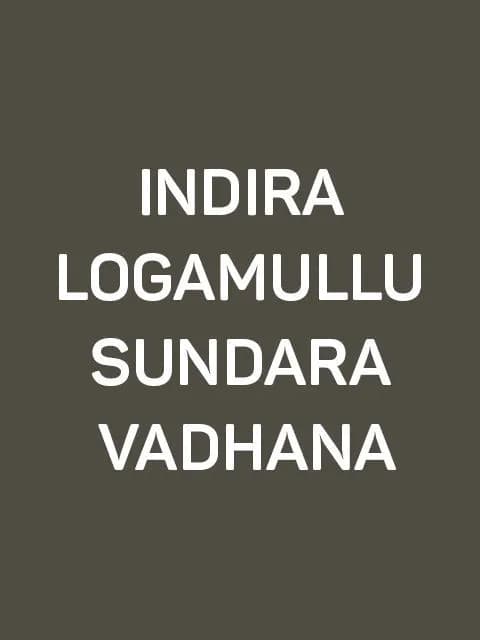 Indira Logamullu Sundara Vadhana