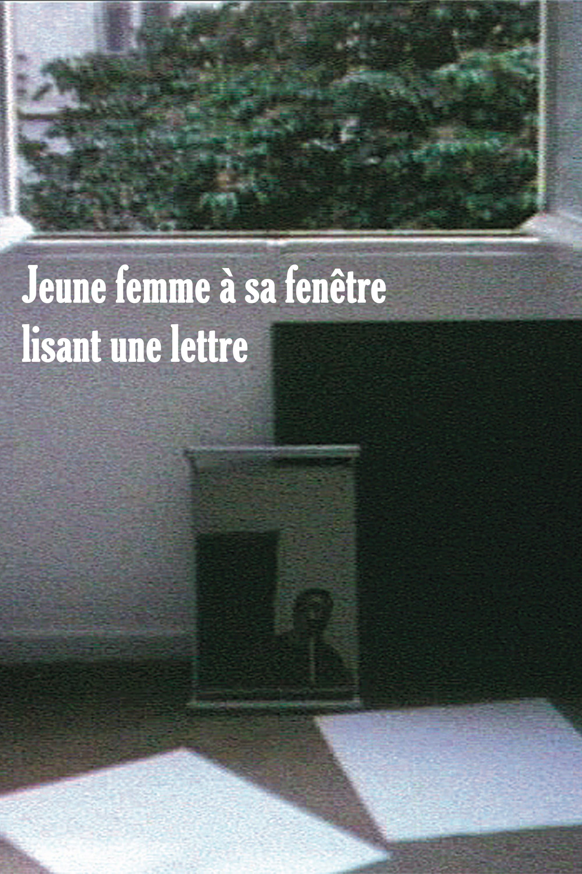 Jeune femme Ã  sa fenÃªtre lisant une lettre